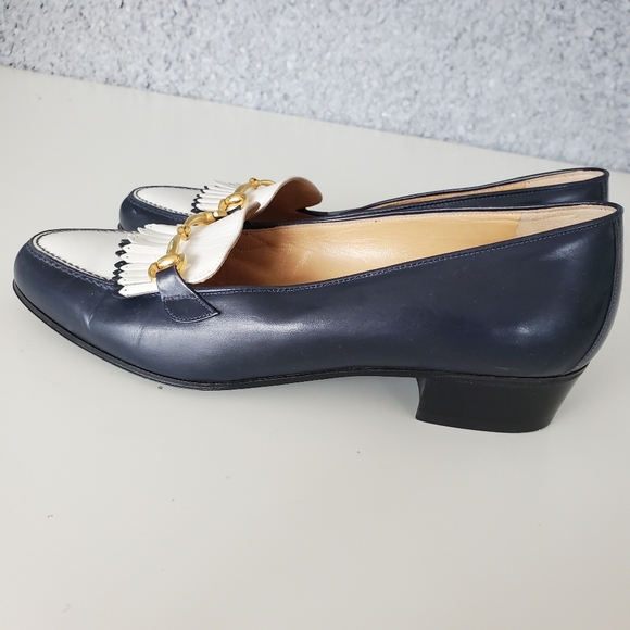 Celine Black and White Loafers - Picture 4 of 16